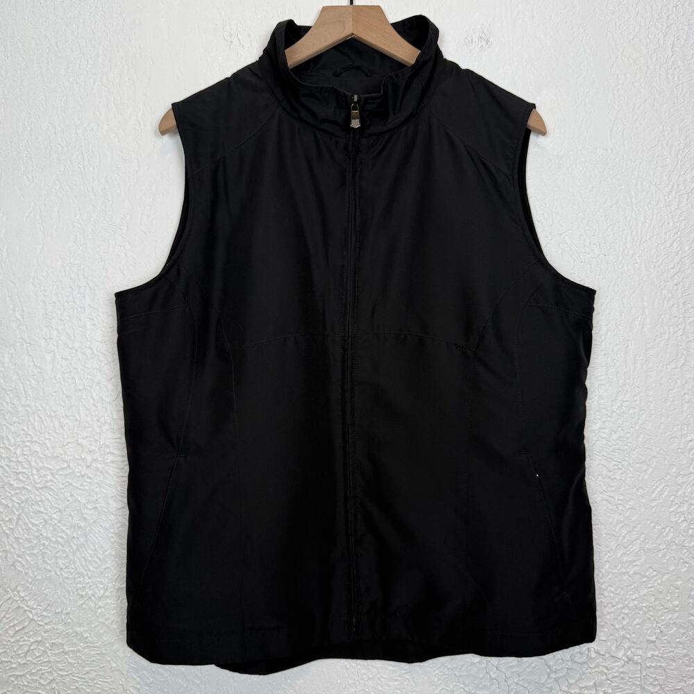 SCOTTeVEST Women's Rfid Travel Vest Full Zip Black Size XL